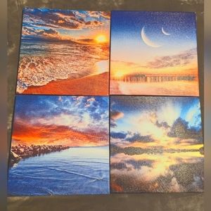 4 pk Gorgeous Sunset Canvas Prints